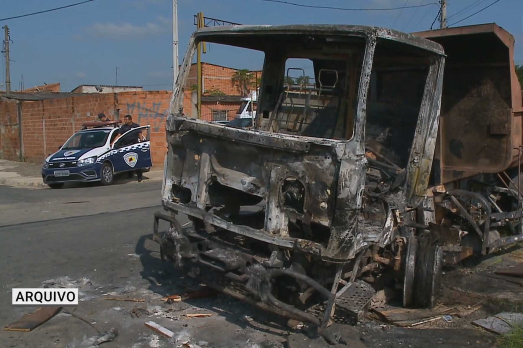 Guarda Civil de Sorocaba detém suspeitos de incêndio a ônibus.