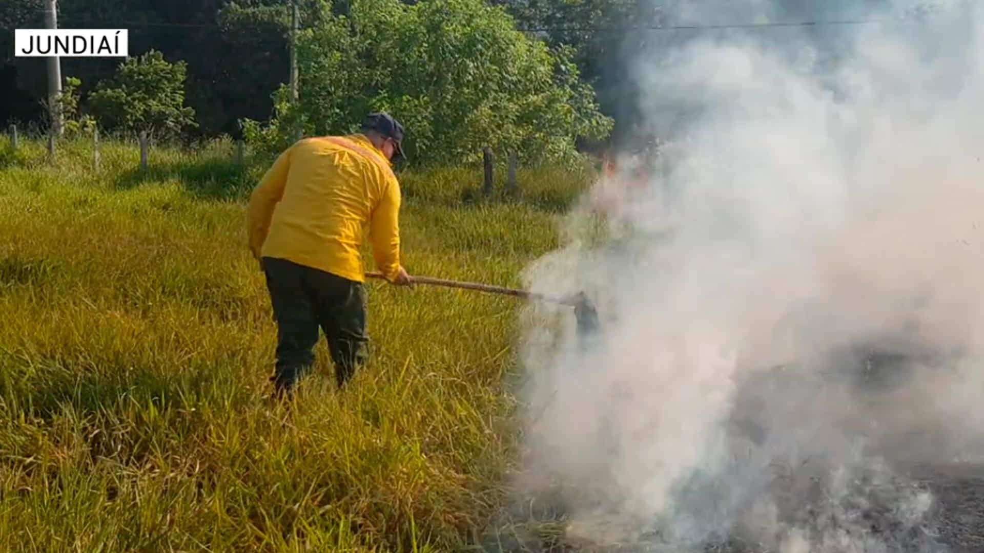 Guarda municipal opera um plano para conter queimadas em Jundiaí