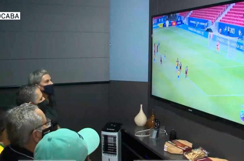  Parceiros da TV Sorocaba SBT recebem pizza durante jogo do Brasil na Copa América
