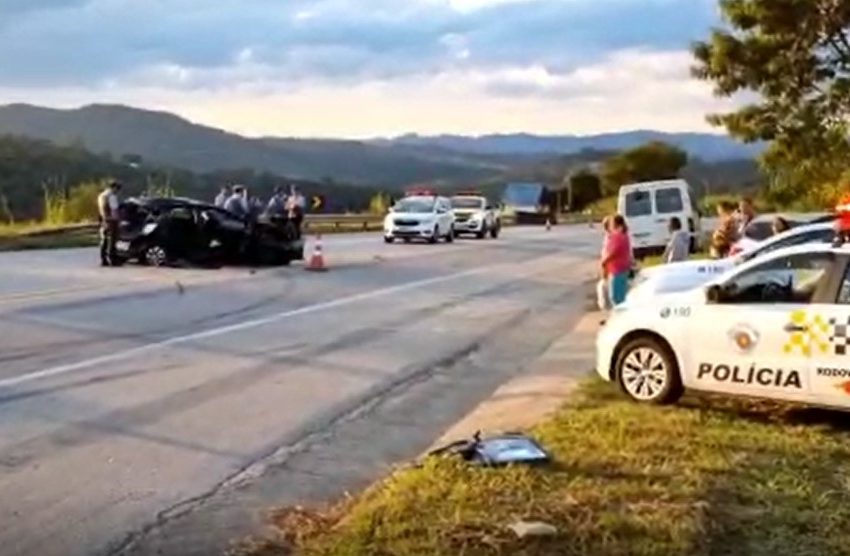  Passageira de carro morre após acidente no acesso à Rodovia Castello Branco