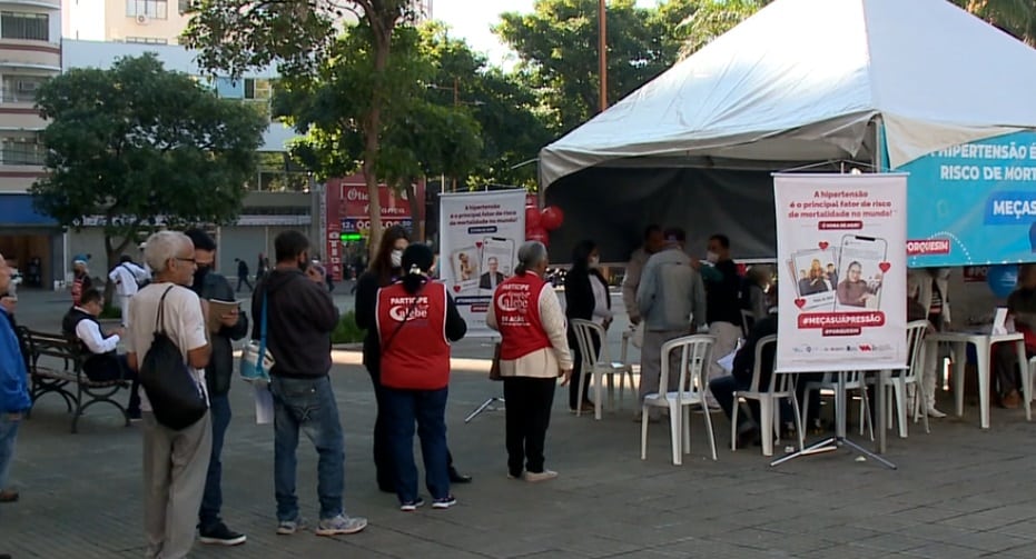 Ação de orientação sobre hipertensão em Sorocaba