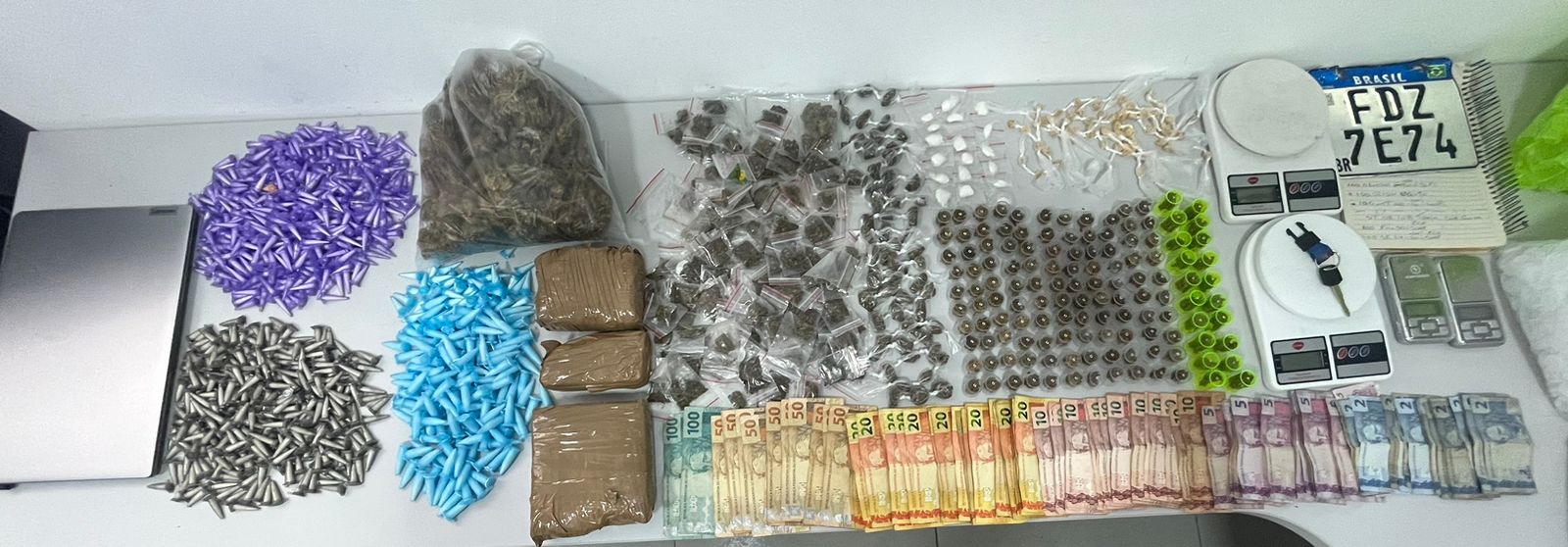 Traficante é preso com drogas e placa adulterada em Sorocaba