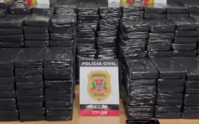 Homem é preso com 450 tijolos de cocaína que iriam para Boituva