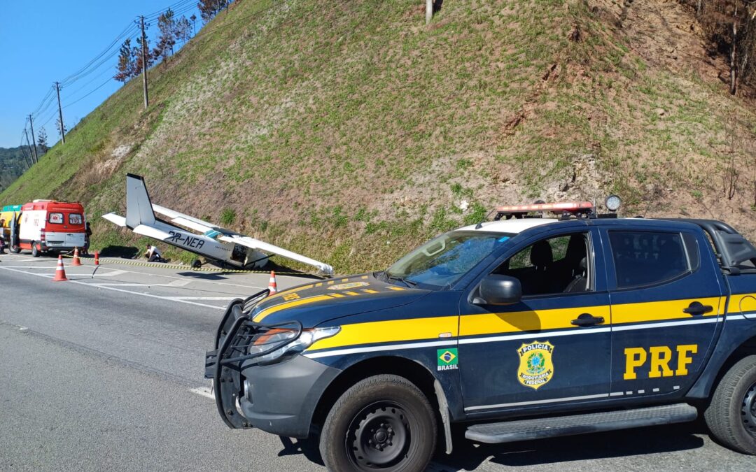 Aluno sofre ferimentos leves em pouso forçado de avião com destino a Sorocaba