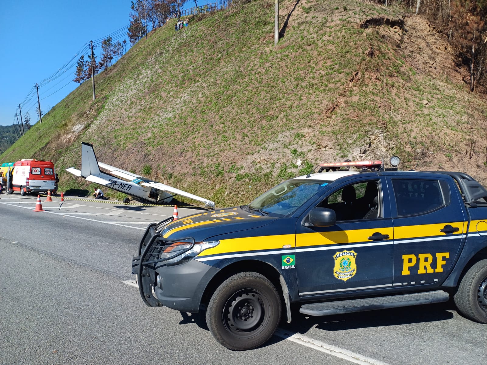 Aluno sofre ferimentos leves em pouso forçado de avião com destino a Sorocaba