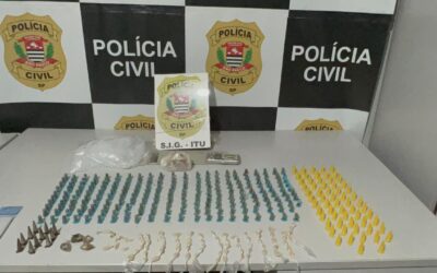 Seis presos e um menor apreendido em operação contra o tráfico de drogas em Itu