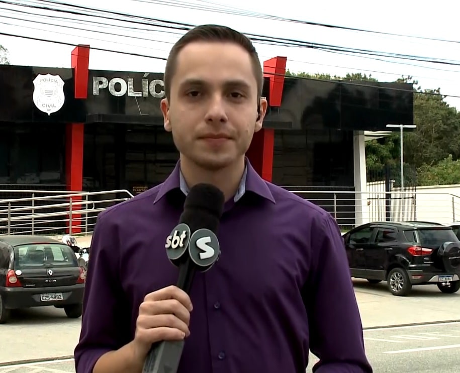 Repórter Luis Negrelli falando sobre o caso.