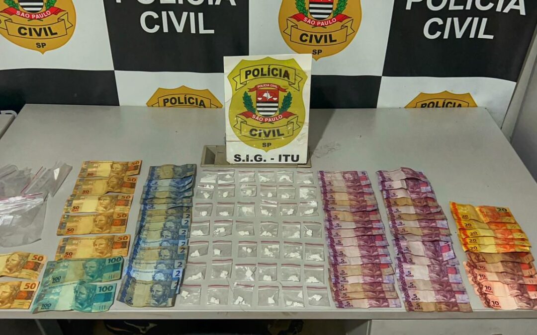 Suspeito de tráfico de drogas é preso com cocaína escondida na cueca em Itu