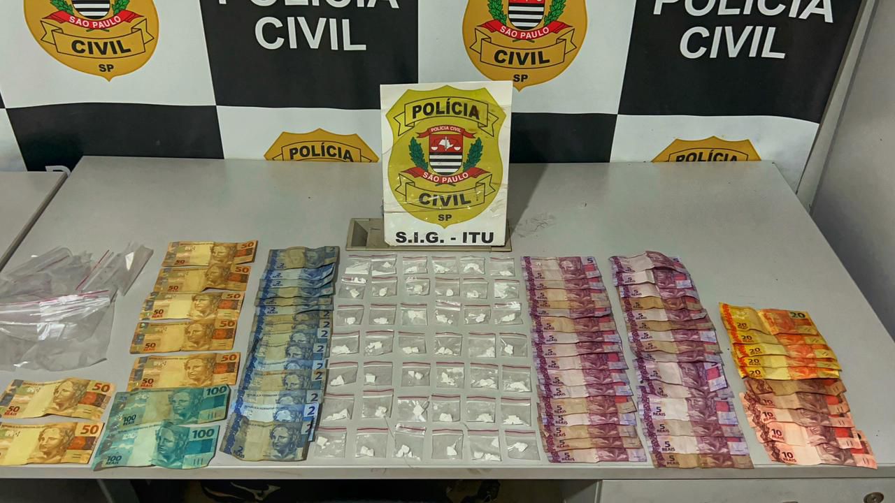 Suspeito de tráfico de drogas é preso com cocaína escondida na cueca em Itu