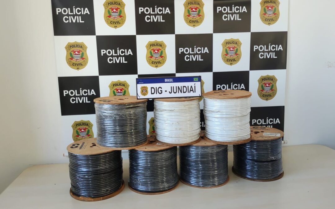 Suspeito de vender cabos furtados é preso em Jundiaí pela Polícia Civil