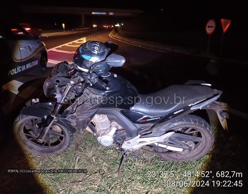 Pedestre morre após ser atropelado por motociclista em Itapetininga