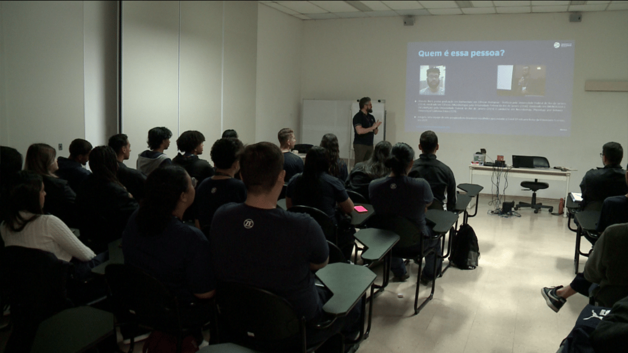 Projeto sendo apresentado em multinacional em Sorocaba.