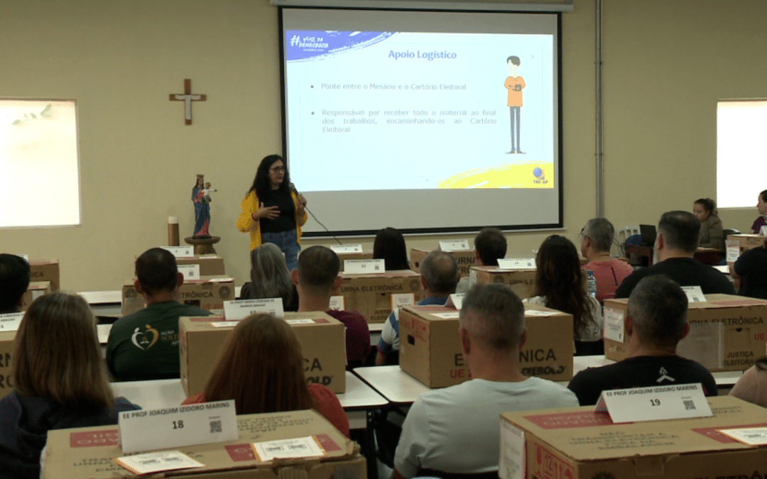 Treinamento prepara mesários para as eleições municipais em Sorocaba