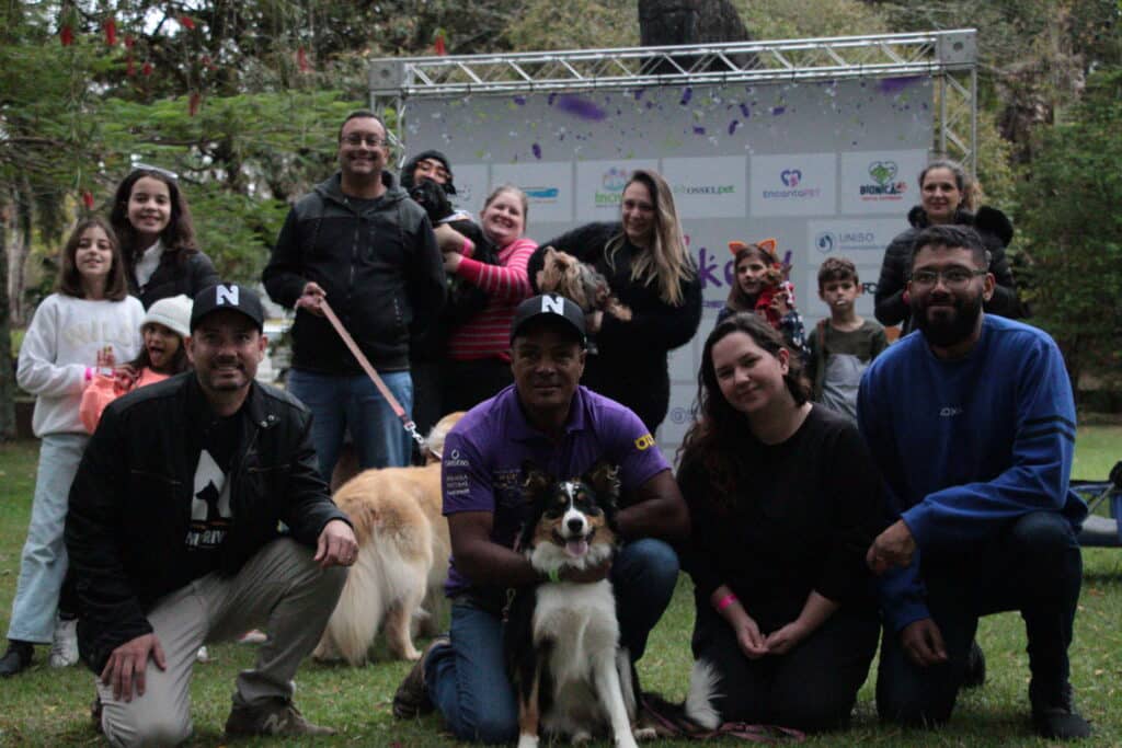 Ação com adestradores no Pet Weekend.