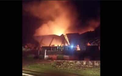 Incêndio em galpão mobiliza bombeiros em Itupeva