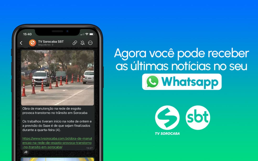 TV Sorocaba SBT lança canal de notícias no Whatsapp