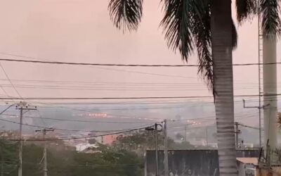 Incêndio atinge área de vegetação entre Zona Norte e Oeste de Sorocaba