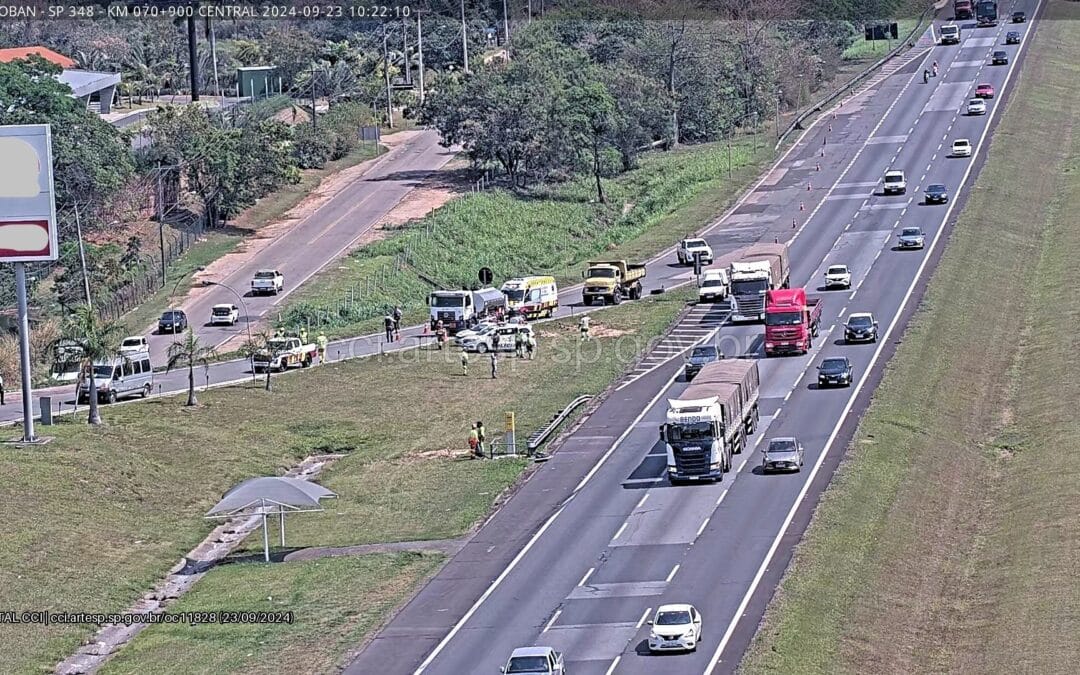 Trabalhador morre atropelado na Rodovia dos Bandeirantes