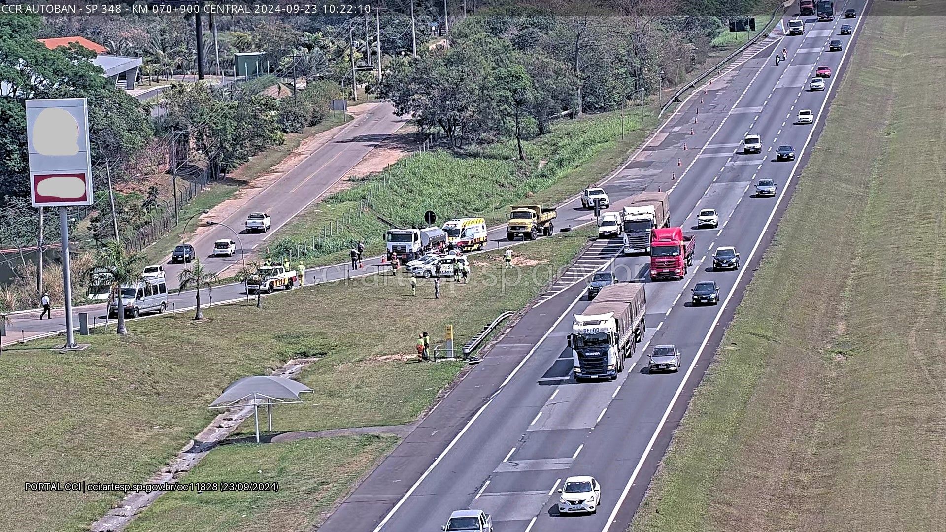 Trabalhador morre atropelado na Rodovia dos Bandeirantes