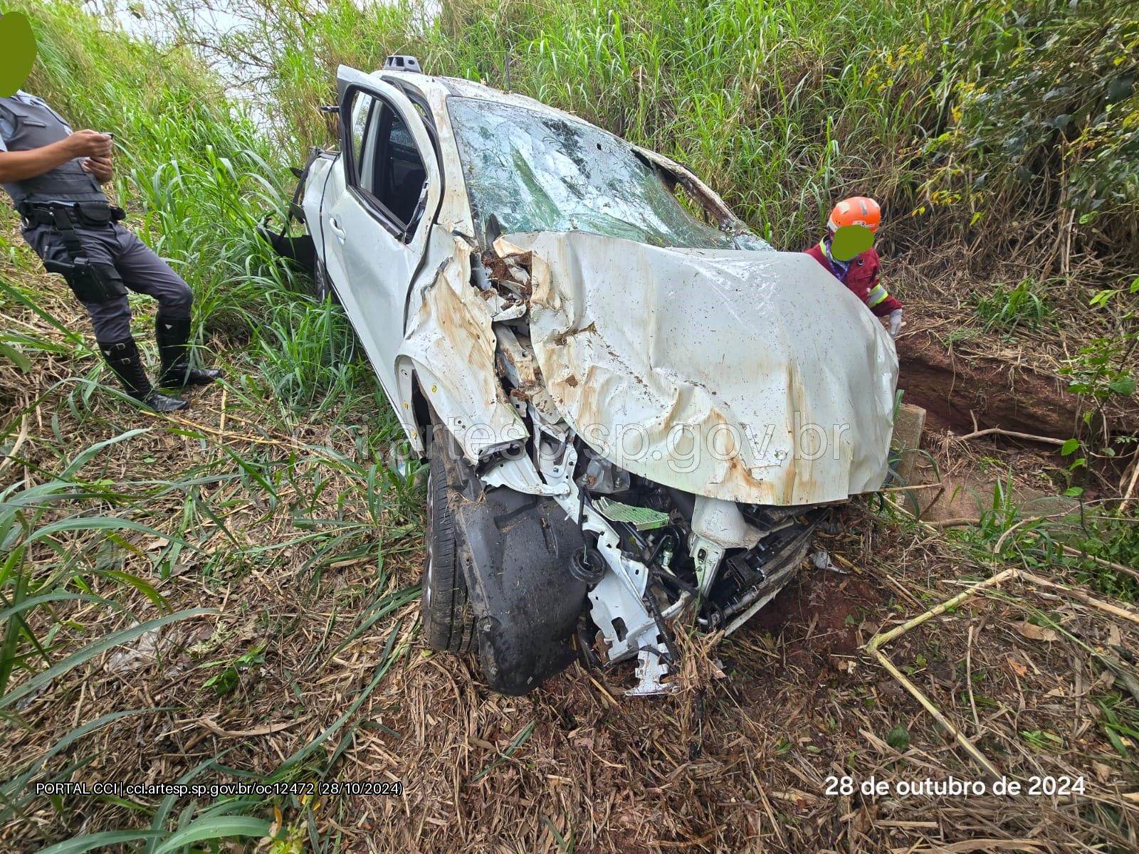 Acidente com capotamento deixa uma vítima fatal na Rodovia Anhanguera em Jundiaí