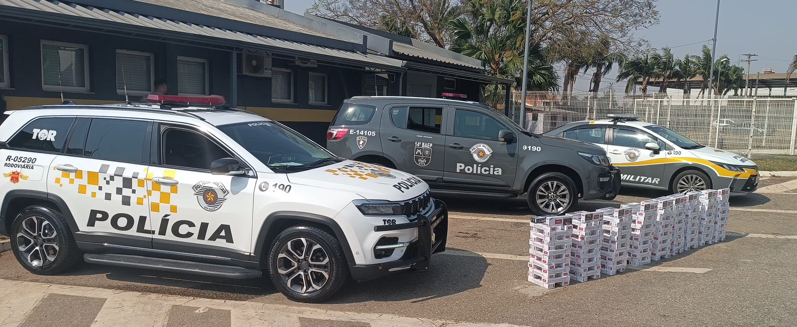 Casal é preso por contrabando de cigarros na rodovia Raposo Tavares