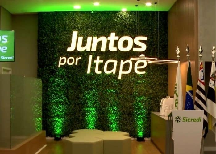 Fachada da Cooperativa de Crédito de Itapetininga.