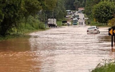 Alerta de alagamento em Ibiúna