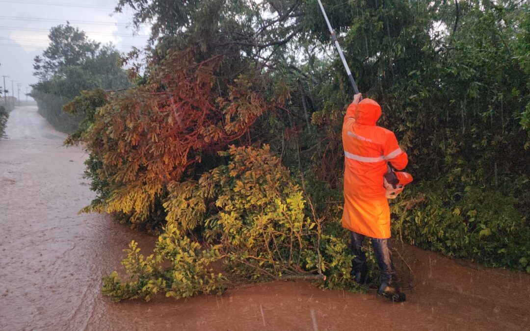 Defesa Civil faz alerta de chuva e ventos fortes na região