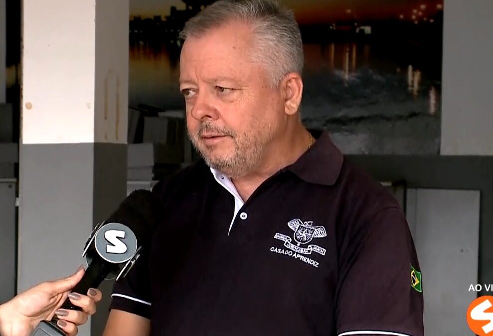 Prédio da Guarda Mirim é inundado durante a chuva