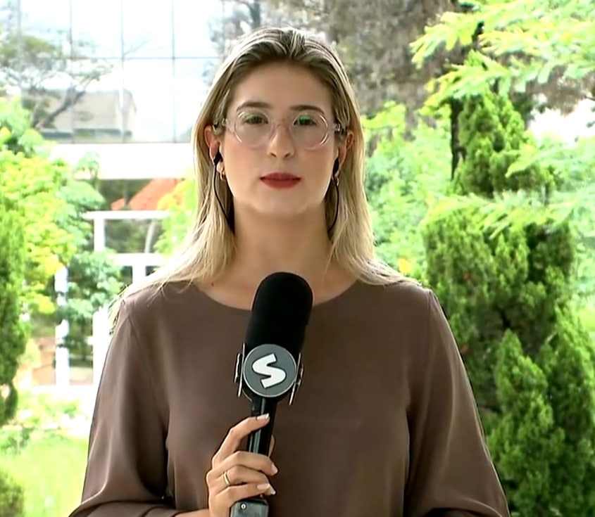 Repórter Nicole Bonentti falando sobre o caso.