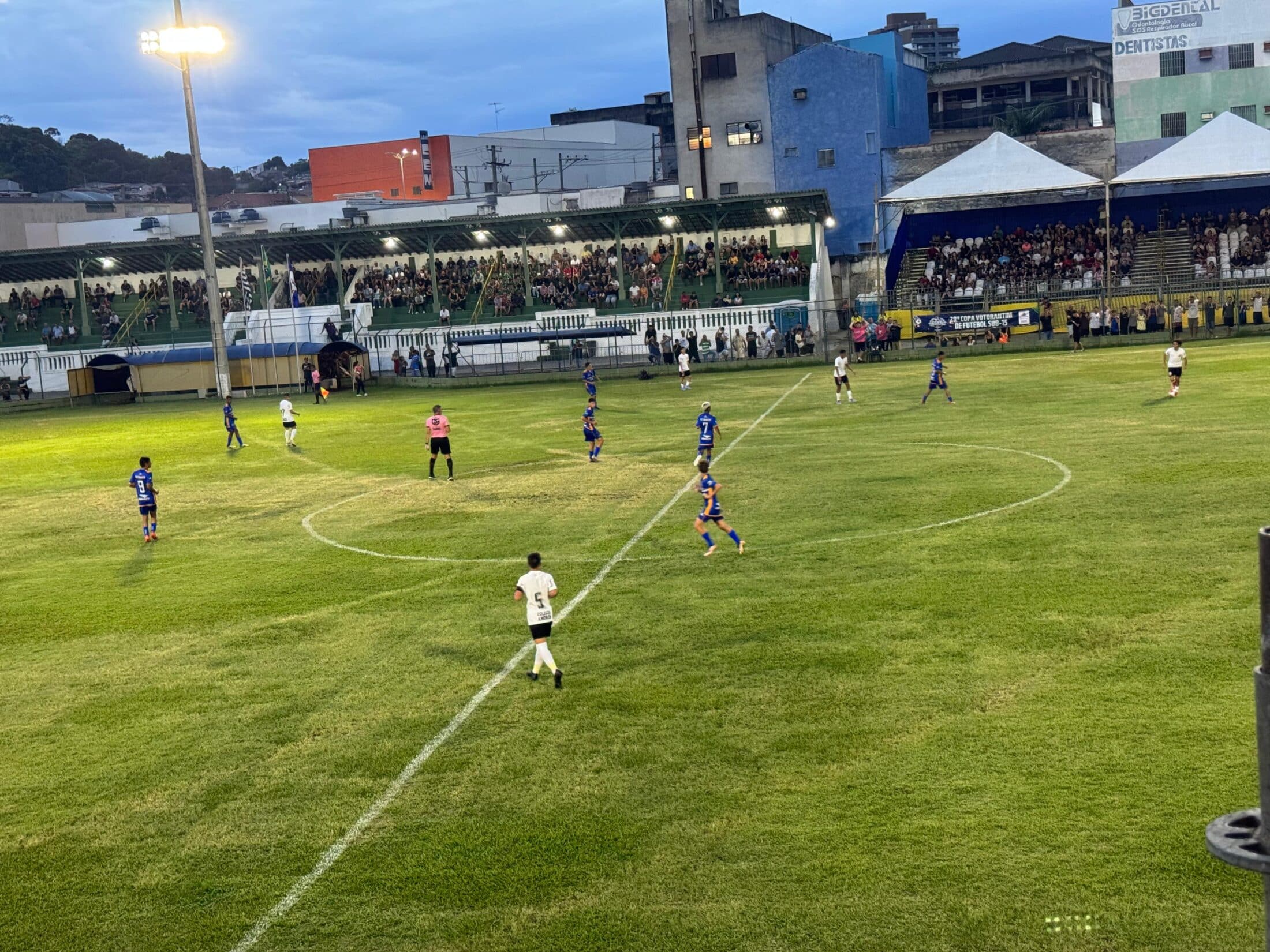 Jogo da Copa Votorantim de Futebol Sub-15.