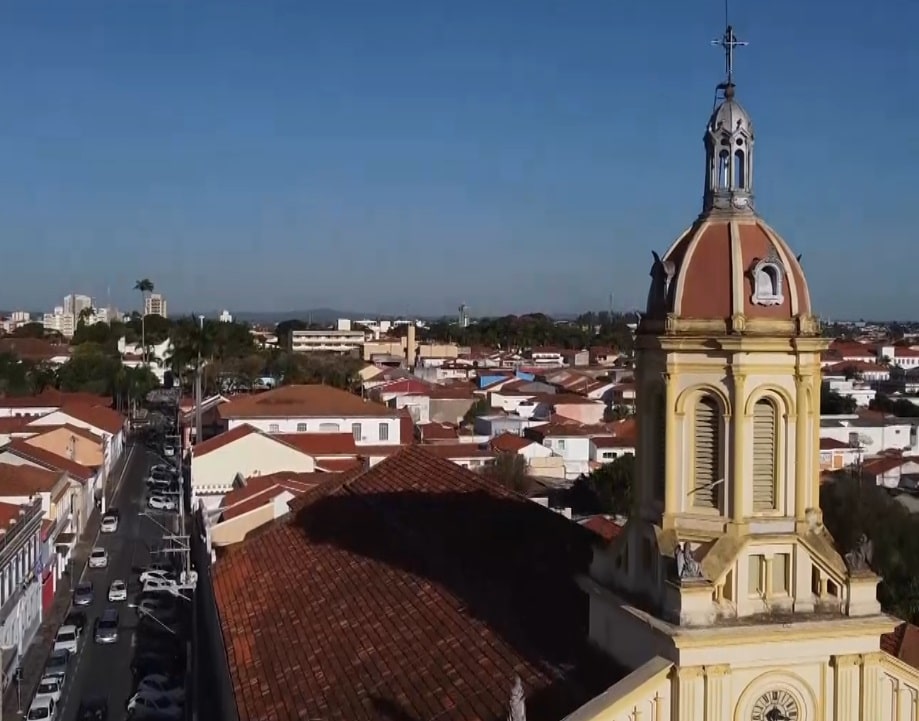 Visão aérea da cidade de Itu.